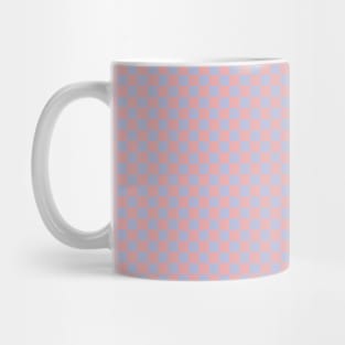 Wonky Checkerboard, Pink and Lavender Mug